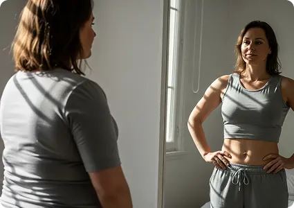 girl after weight loss exersice